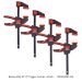 Bessey 100 LB Clamping Capacity EHK Trigger 12-inch Clamp 4-packs