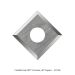 Ultra-Shear Countersunk Square Carbide Insert , .413” Square