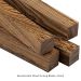BOCOTE EXOTIC WOOD TURNING BLANK 1.5” X 1.5” X 4” 4-PACK