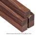 BOLIVIAN ROSEWOOD EXOTIC WOOD TURNING BLANK 1.5” X 1.5” X 3” 5-PACK