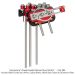 Cam-A-Line Deluxe Kit w/ Rack-It Includes (4)Drill Guide Sets, (4)Pins, (2)Stop Blocks (4) Drill Stop Collars & (3)Extension Rods OPEN BOX