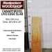 LIVE EDGE CANARYWOOD SLAB 48in. L X  18in. W X 1.25in. T