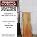 LIVE EDGE CANARYWOOD SLAB 48in. L X  14.25in. W X 1.25in. T