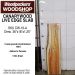 LIVE EDGE CANARYWOOD SLAB 36in. L X  16in. W X 1.25in. T