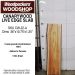 LIVE EDGE CANARYWOOD SLAB 36in. L X  10.75in. W X 1.25in. T