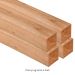 Cherry 2” x 2” x 30” 4-PACK