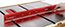Straight Edge Rule 12" Red