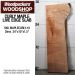LIVE EDGE FIGURED MAPLE SLAB 34”L X 10”W X 1.5” THICK