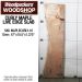 LIVE EDGE FIGURED MAPLE SLAB 47”L X 10.5”W X 1.375” THICK
