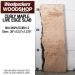 LIVE EDGE FIGURED MAPLE SLAB 39”L X 12.5”W X 1.375” THICK