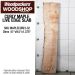 LIVE EDGE FIGURED MAPLE SLAB 51”L X 9.5”W X 1.375” THICK