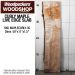 LIVE EDGE FIGURED MAPLE SLAB 33”L X 11.5”W X 1.5” THICK