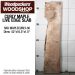 LIVE EDGE FIGURED MAPLE SLAB 52”L X 10.5”W X 1.5” THICK