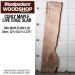 LIVE EDGE FIGURED MAPLE SLAB 52”L X 10.5”W X 1.375” THICK