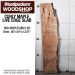 LIVE EDGE FIGURED MAPLE SLAB 50”L X 10”W X 1.375” THICK