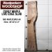 LIVE EDGE FIGURED MAPLE SLAB 48”L X 8”W X 1.5” THICK