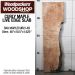 LIVE EDGE FIGURED MAPLE SLAB 46”L X 10.5”W X 1.625” THICK