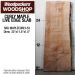 LIVE EDGE FIGURED MAPLE SLAB 33”L X 11.5”W X 1.5” THICK