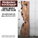 LIVE EDGE FIGURED MAPLE SLAB 49”L X 7.5”W X 1.375” THICK