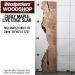 LIVE EDGE FIGURED MAPLE SLAB 50”L X 6”W X 1.375” THICK