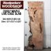 LIVE EDGE FIGURED MAPLE SLAB 43”L X 10.5”W X 1.625” THICK
