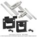 Micro-Square Combo Set  w/ Micro-Double Square & Micro-Combination Square, 1/2" & 1/4" Blades & Rack-Its