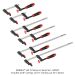 Semble HD F-Clamp 6-Clamp Set - NDSET Includes (2) 8" Clamps, (2) 16" Clamps, (2) 24" Clamps