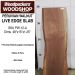 LIVE EDGE PERUVIAN WALNUT SLAB 48in. L X  15in. W X 1.25in. T