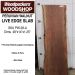 LIVE EDGE PERUVIAN WALNUT SLAB 48in. L X  14in. W X 1.25in. T