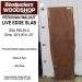 LIVE EDGE PERUVIAN WALNUT SLAB 49in. L X  16in. W X 1.25in. T
