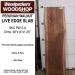 LIVE EDGE PERUVIAN WALNUT SLAB 48in. L X  14in. W X 1.25in. 