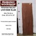 LIVE EDGE PERUVIAN WALNUT SLAB 48in. L X  14in. W X 1.25in. T