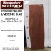 LIVE EDGE PERUVIAN WALNUT SLAB 48in. L X  14.75in. W X 1.25in. T