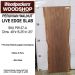 LIVE EDGE PERUVIAN WALNUT SLAB 48in. L X  15.25in. W X 1.25in. T