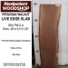 LIVE EDGE PERUVIAN WALNUT SLAB 48in. L X  13.5in. W X 1.25in. 