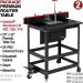 Premium Router Table Package 2 - Includes SF-PRO Universal Fence, 24x32 Phenolic Table, Quicklift 350 Router Lift (fits 3.5" diameter router), Downdraft Cabinet, Adjustable Steel Stand, Wheel Kit