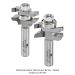 Whiteside Rail & Stile Router Bit Set (Traditional Profile)
