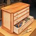 Woodsmith Benchtop Heirloom Tool Chest Premium Shop Drawings Supplement – 24” Wide Print (Shipped to You)