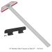 24" Stainless Steel Blade T-Square With Rack-It