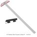 32" Stainless Steel Blade T-Square With Rack-It