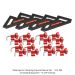 Table Apron Clamping Square - Deluxe Set - 4 Clamping Squares + 16 CSP Clamps