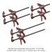 Semble One-Handed Bar Clamp 6-Pack (Includes (2) 6" Clamps, (2) 12" Clamps, & (2) 18" Clamps