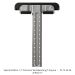 Precision Woodworking T-Square Special Edition - 12 Inch with Rack-It