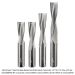 SOLID CARBIDE RAISED LAND MORTISE AND TENON BIT, 1/2" SH, 1/2" D, 4-PC SET