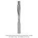 2-Flute Spiral Downcut Flush Trim Router Bit, 1/2” OAD, 2” CEL, 1/2” SHANK, 4-1/2” OAL