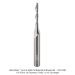 Ultra-Shear Solid Carbide 2-Flute Up-Cut Spiral Router Bit, 1/4" Shank, 1/8" Cutting Diameter, 13/16" Cutting Length, 2-1/2" Overall Length