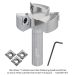Ultra-Shear Carbide Insert Slab Flattening Spoil Board Router Bit, 2” Diameter, 1/2" Shank Set (includes a set of replacement inserts)