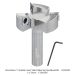 Ultra-Shear Carbide Insert Slab Flattening Spoil Board Router Bit,  2” Diameter, 1/2" Shank