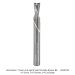 Ultra-Shear Solid Carbide Down-Cut Spiral Router Bit, 1/4" Cutting Diameter, 3/4" Cutting Length, 2-1/2" Overall Length, 1/4" Shank