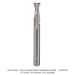 Ultra-Shear Solid Carbide Up-Cut Spiral Router Bit, 1/4" Cutting Diameter, 3/4" Cutting Length, 2-1/2" Overall Length, 1/4" Shank